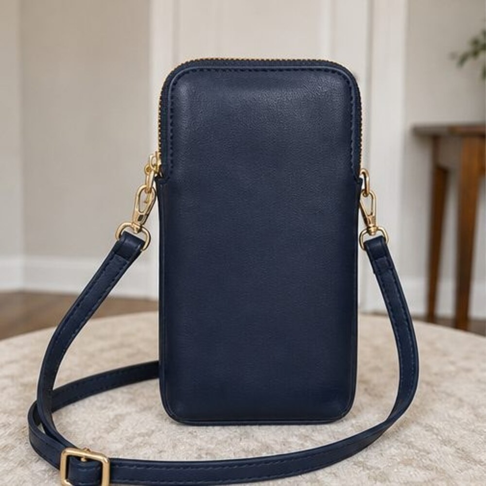 Tan Saffiano Crossbody Bag